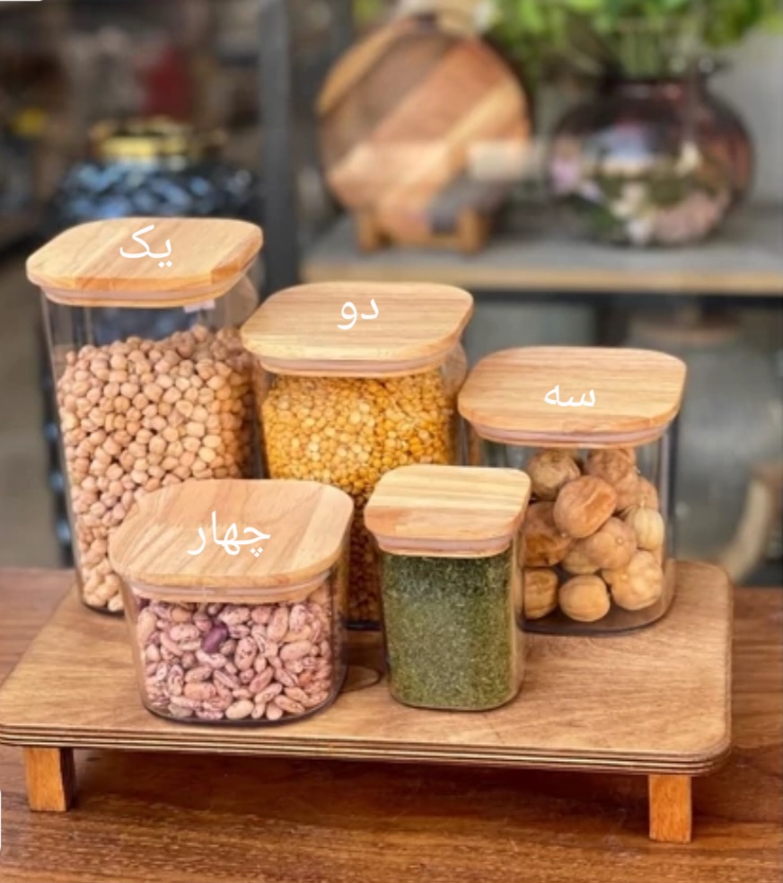 بانکه مربع درب چوبی اکرولیک سایز ۴