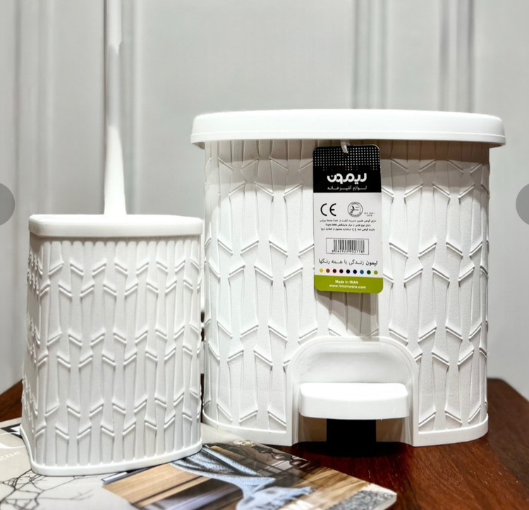 سطل و فرچه ۶ لیتری لیمون طرح بامبو